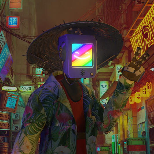 Momo 3D render in Blender